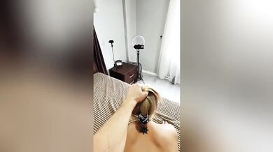 Intense Orgasm from Russian Cheating Wife with Big Ass. Hot Milf Blonde Step Mom Shares Bed for Hard Rough Sex with Step Dad Real Amateur Homemade POV