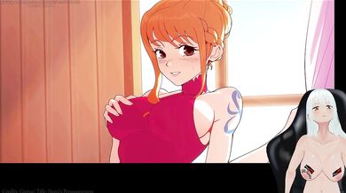 Nami getting ready for some hardcore fucking with Luffy
