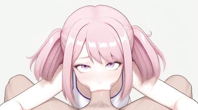 AI Generated - Playful Pink-Haired Cutie Drooling Deepthroat & Sensual Ride Part 1
