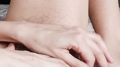 Fierce hairy clit worship leaves her moaning deep