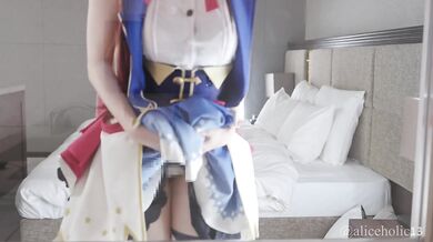 【Casting Couch / 3 Rounds】Vtuber Cosplaying Right Before the Live Show A Famous Streamer Cosplayer’s Full-Body “Service” Session【aliceholic13】