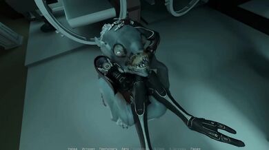 A lustful mutant fucked a girl who loves riding cocks. 3D Hentai Game