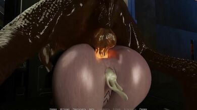 hellish creatures fucked her in the ass and pussy at the same time. 3D Hentai Game Animation