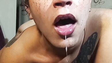Dancing Naked, Then I Spit & Squirt In Barry's Mouth: Spit Roast Fetish: Eat My Pussy Until I Cum: Drink My Juices: Like, Comment, Share, Fav, Subscri