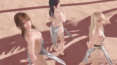 Dead or Alive Xtreme Venus Vacation Misaki Marie Rose and Koharu Soiree Dore Dress Nude Mod Fanservice Appreciation