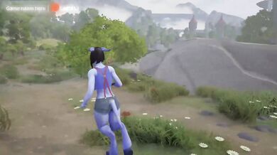 A draenei girl gave her elven boyfriend a blowjob. 3D Hentai Game
