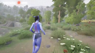A draenei girl gave her elven boyfriend a blowjob. 3D Hentai Game