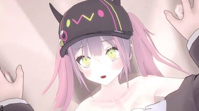 Hololive 常闇トワ　催淫ボテ腹セックス