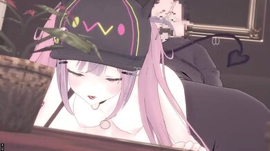 Hololive 常闇トワ　催淫ボテ腹セックス
