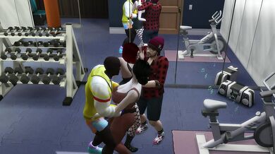 Group sex with a MILF and a redhead
