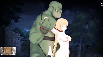 CUTE BLONDIE FUCKED BY HUGE ORC DICK - LOOP QUEEN