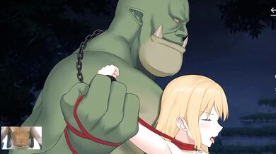CUTE BLONDIE FUCKED BY HUGE ORC DICK - LOOP QUEEN