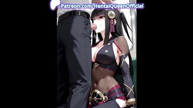 hentai queen's climax spills chaos through soft, screaming ass