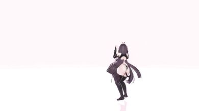 Nude Elf VTuber Layin Low Hentai MMD