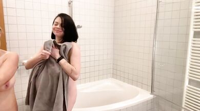 9 Month Pregnant Shione Cooper and Katerina Hartlova shooting Behind Scenes