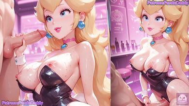 Super mario bunny suit hentai - big tits Princess Peach Bunny Suit Blow Job for her boss hentai by PandaDaddy