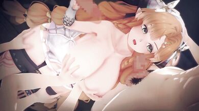 【鳴潮】シグリカがたくさんの男達と集団セックスする3Dエロアニメーション。(めいちょう しぐりか1 Wuthering Waves Sigrika gangbang.西格莉卡 群交