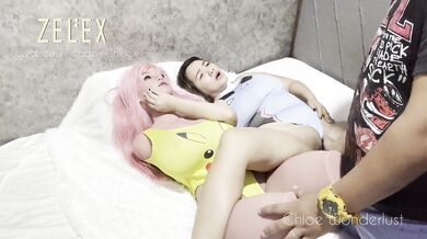 Couple 3some is easier unlocked with our Busty American GF toy from Zelex.