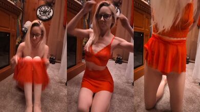 Dress Up Sexy Red 2 Piece Lingerie