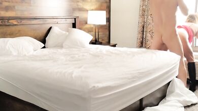 Unfaithful wife meets guy in hotel and gets fucked in ass in front of the window