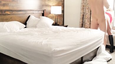 Unfaithful wife meets guy in hotel and gets fucked in ass in front of the window
