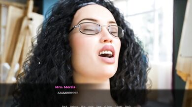 Milf's of Sunville video game of Marcos sex art in the class teacher Mrs. Morris