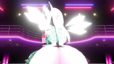 vrchat mmd furry girl striptease