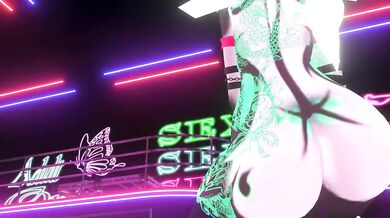 vrchat mmd furry girl striptease
