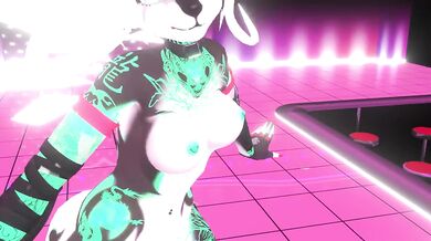 vrchat mmd furry girl striptease