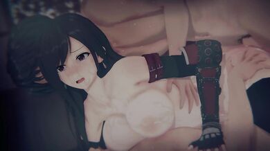 [3D Hentai] Tifa's "SEVENTH HEAVEN SCANDAL": Bound Bartender & POV Sandwich DP (4K)