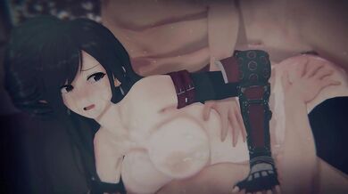 [3D Hentai] Tifa's "SEVENTH HEAVEN SCANDAL": Bound Bartender & POV Sandwich DP (4K)