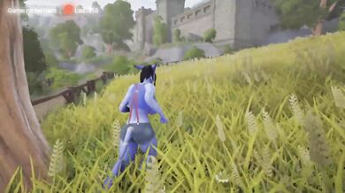 A draenei girl was fucked in the ass by different strangers' cocks. part 2