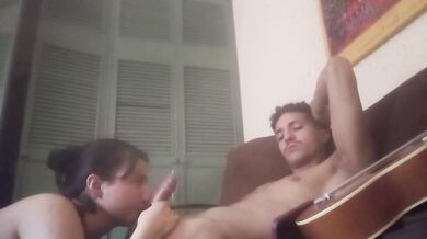My College Roommate Walked In On Me Giving A Blowjob In Our Dorm & Started Masterbating?
