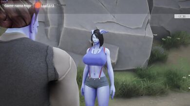 A draenei girl was fucked in the ass on a bridge and her ass was impregnated. part 2