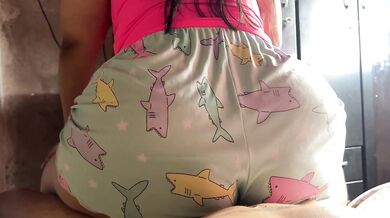 Riding on my neighbor's cock