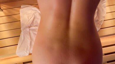 step sister turns me on with her ass and tits and I fuck her hard as she likes in sauna - Tonny and Mia