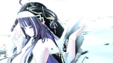 Hentai Elf VTuber Dances Idol | Strip Dance Until Naked | MMD