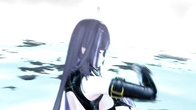 Hentai Elf VTuber Dances Idol | Strip Dance Until Naked | MMD