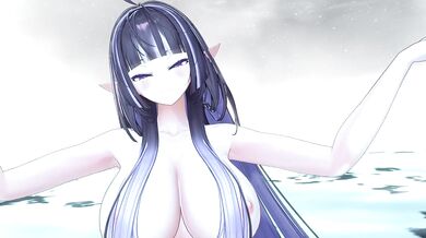 Hentai Elf VTuber Dances Idol | Strip Dance Until Naked | MMD