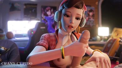 [compilation] Double Blowjob big dick [Overwatch] [Grand Cupido]