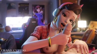 [compilation] Double Blowjob big dick [Overwatch] [Grand Cupido]