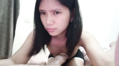 My Horny StepSister give me a FOOTJOB