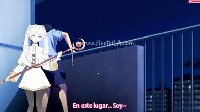 Hentai girl solo masturbation in public
