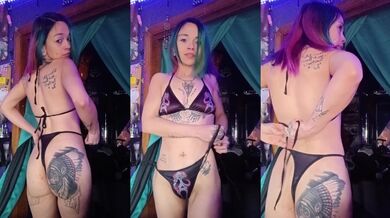 Ghost face bikini tease