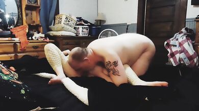 He aucks my clit and makes me squirt several times. Then we move on to some toys and squirt some more!