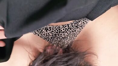 Real Amateur Girl Gets Eaten Out on Chair - POV Cunnilingus + She Cums Hard Holding His Head