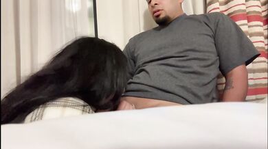 Wife gets high & gives a nasty blowjob