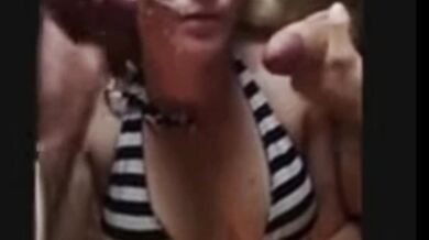 DOUBLE CUMSHOT FACE