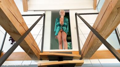 Masturbation on stairs