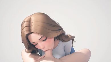 AI Generated - Sweet Long Brunette POV Deepthroat & Cozy Bedtime Ecstasy